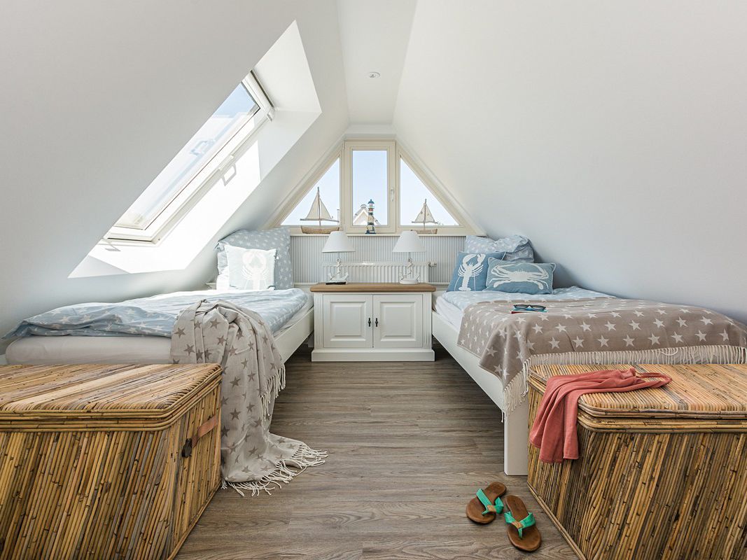 Schlafzimmer im Spitzboden